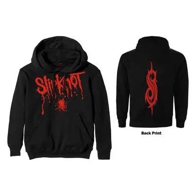 SLIPKNOT - SPLATTER - Pullover Hoodie Black (Back Print) - XL