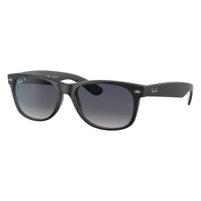 Ray - Ban RB2132 NEW WAYFARER 601S78 Unisex Sunglasses Injected Black Blue Squared Polarized Shaded