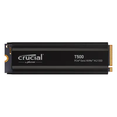 Crucial T500 Heatsink 1TB M.2 PCIe 4.0 SSD - Ultra-Fast 7.3/6.8MB/s Read/Write, PS5 Compatible