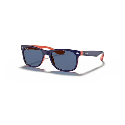 Ray - Ban RJ9052S JUNIOR NEW WAYFARER 178/80 Kid Sunglasses Injected Blue Blue Squared Normal