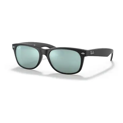 Ray - Ban RB2132 NEW WAYFARER 622/30 Unisex Sunglasses Injected Black Silver Squared Normal