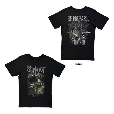 SLIPKNOT - SKULL GROUP - T-Shirt Black (Back Print) - XL