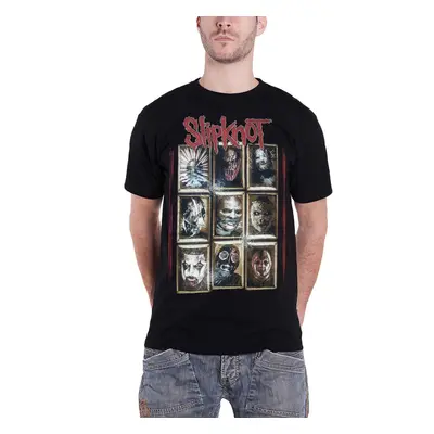 SLIPKNOT - NEW MASKS - T-Shirt Black (Back Print) - M