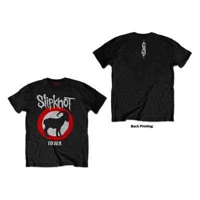 SLIPKNOT - IOWA GOAT - T-Shirt Black (Back Print) - M