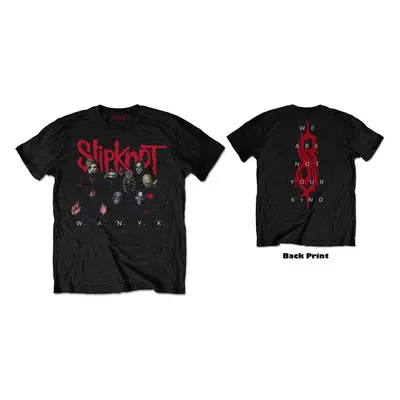 SLIPKNOT - WANYK LOGO - T-Shirt Black (Back Print) - XXL