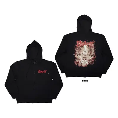 SLIPKNOT - SKULL TEETH - Zipped Hoodie Black (Back Print) - XL