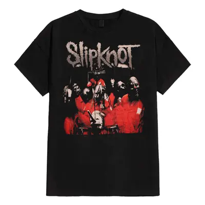 SLIPKNOT - STRETCHED BARCODE - T-Shirt Black (Back Print) - XL