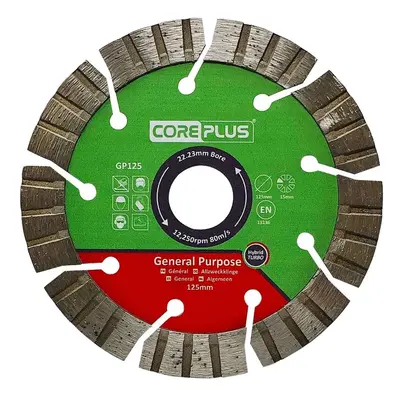Coreplus CORDBGP125 125mm General-Purpose Hybrid Turbo Diamond Blade