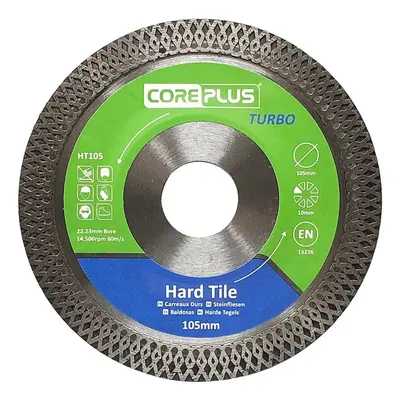 Coreplus CORDBHT105 105mm Hard Tile Turbo Diamond Blade
