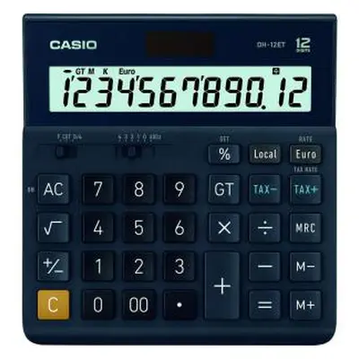 Casio DH-12ET 12 Digit Desktop Calculator DH-12ET-WK-UP CS60995