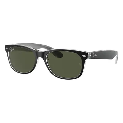 Ray - Ban RB2132 NEW WAYFARER 6052 Unisex Sunglasses Injected Black G15 Squared Normal