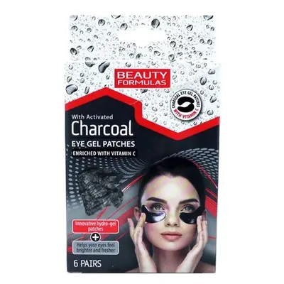 Beauty Formulas Charcoal Gel Eye Mask - 6 pairs