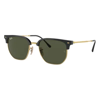 Ray - Ban RB4416 NEW CLUBMASTER 601/31 Unisex Sunglasses Injected Black Green Geometric Normal