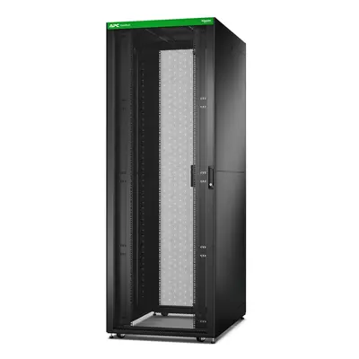 APC Easy Rack. 48U. Black. With Roof. Castors. Feet. 4 Brackets. and S