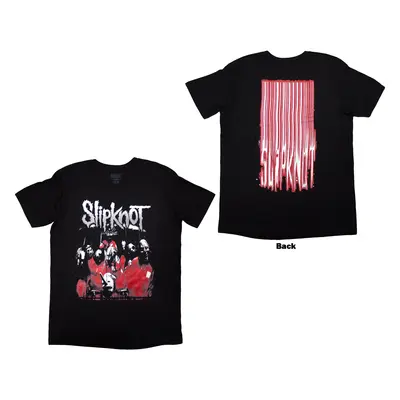 SLIPKNOT - STRETCHED BARCODE - T-Shirt Black (Back Print) - S