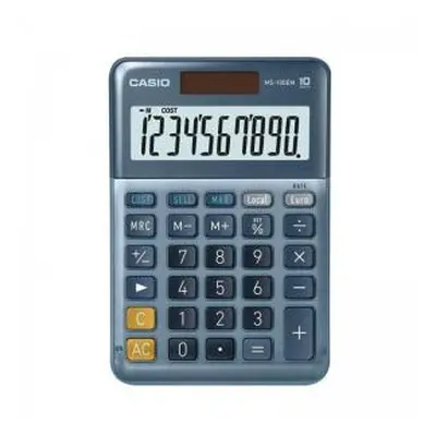 Casio MS-100EM 10 Digit Desktop Calculator Silver - MS-100EM 54069CX