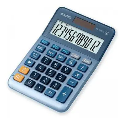 Casio MS-120EM 12 Digit Desktop Calculator Silver - MS-120EM 54048CX