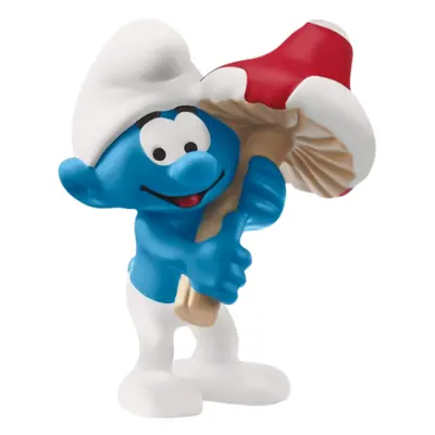 Schleich Smurf with Good Luck Charm Mini Figure