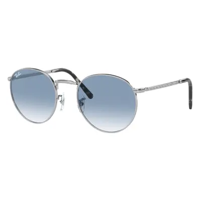 Ray - Ban RB3637 NEW ROUND 003/3F Unisex Sunglasses Metal Silver Blue Pantos Normal Shaded