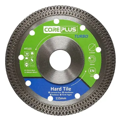 Coreplus CORDBHT115 115mm Hard Tile Turbo Diamond Blade