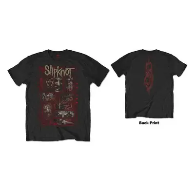 SLIPKNOT - SKETCH BOXES - T-Shirt Black (Back Print) - XL