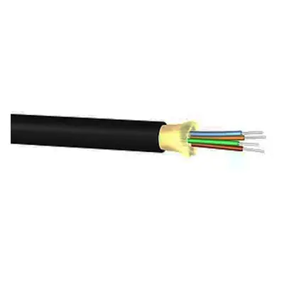 FDL 4 CORE TIGHT BUFFERED CABLE LSZH - OM3 BLACK / MTR.