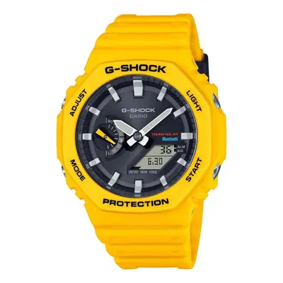 Casio GA-B2100C-9AER Men's Bluetooth G-Shock Yellow Solar Watch