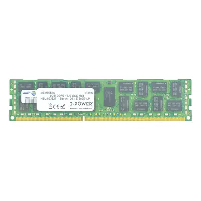 2-Power 8GB DDR3 1333MHz ECC RDIMM 2Rx4 LV Memory - replaces 49Y1397