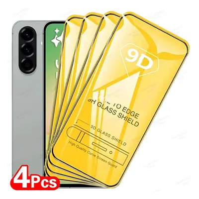 4Pcs 9D Screen Protector For Samsung Galaxy A56 A36 A26 A16 A55 A54 A35 A25 A34 A15 A52 A53 A13 A23 A71 A50 A12 Tempered