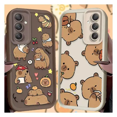 Lovely Capybara Case for Samsung Galaxy A55 A35 A15 A25 A16 A06 A05 A05S A24 A13 A23 A12 A22 A32 A52 A71 A51 4G Soft Back Cover