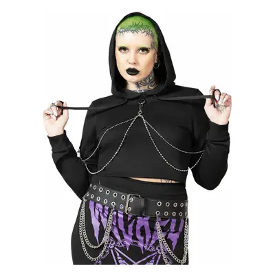 women's sweatshirt KILLSTAR - Wicked Crew Crop - Black