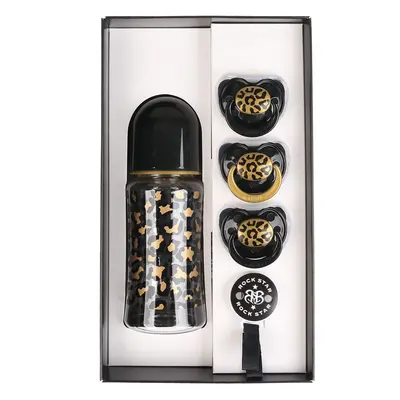 Baby gift set ROCK STAR BABY - GOLD LEOPARD