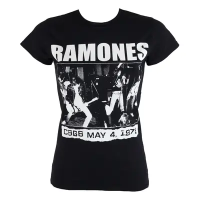 t-shirt metal women's Ramones - CBGBS - ROCK OFF