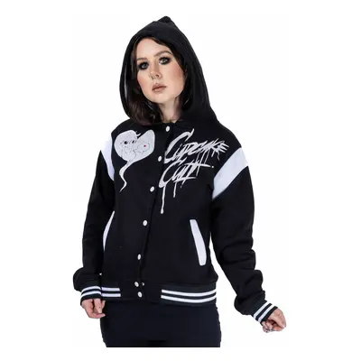 women's jacket CUPCAKE CULT - UNICORN DREAM VARSITY - BLACK/WHITE