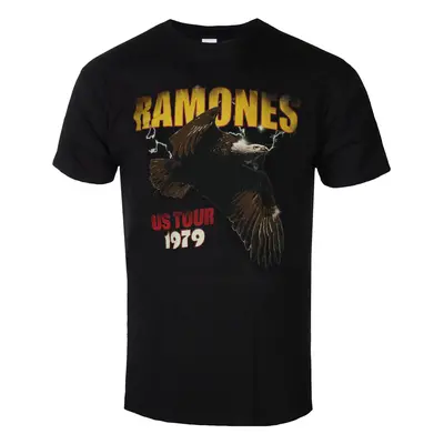 men's t-shirt Ramones - Tour - ROCK OFF - Black