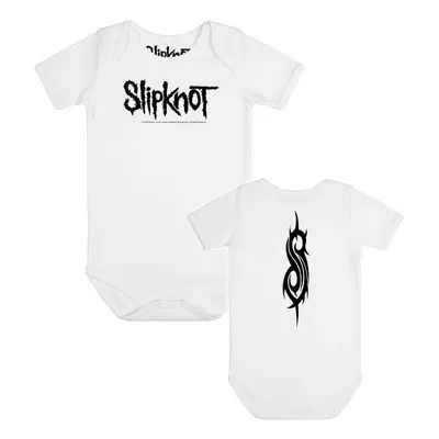 children's bodysuit Slipknot - Logo - White/Black - METAL-KIDS