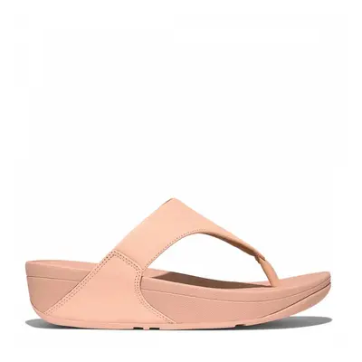 Pink Leather Lulu Leather Toepost Sandal