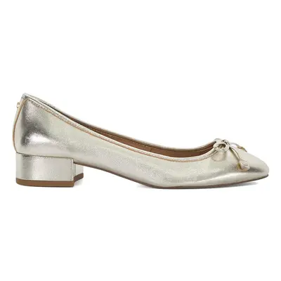 Women's Gold Hollies Heeled Ballet Pumps