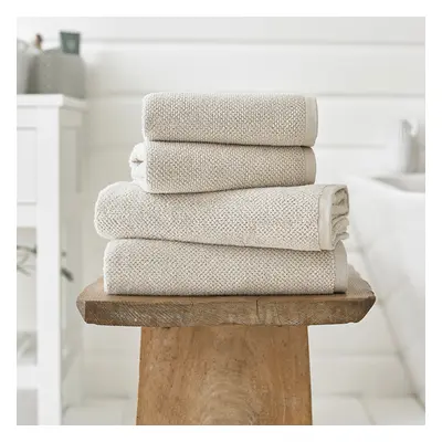 Romeo Luxury Textured Quik Dri 100% Cotton Bath Towel Stone