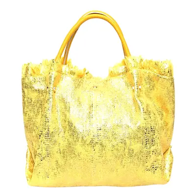 Silver Top Handle Bag