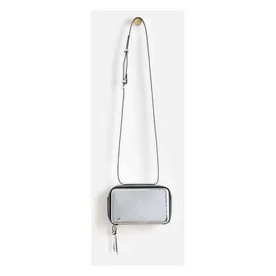 Silver Erin Mirrored Crossbody Bag