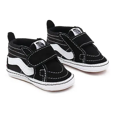 VANS Infant Sk8-hi Crib Shoes (0-1 Year) (black/true Whit) Infant Black, Size