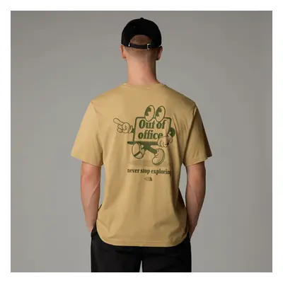 The North Face Men's Relaxed Cartoon T-shirt Khaki Stone - Terrarium Green Size male