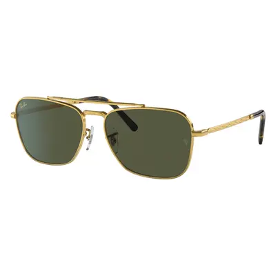 Ray-Ban Unisex Sunglass RB3636 New Caravan - Frame color: Gold, Lens color: Green