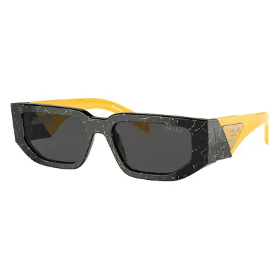 Prada Man Sunglass PR 09ZS - Frame color: Black Yellow Marble, Lens color: Dark Grey