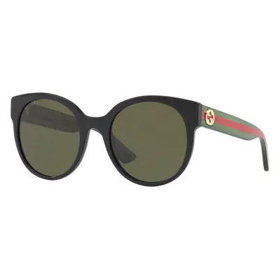 Gucci Woman Sunglass GG0035SN - Frame color: Black, Lens color: Green