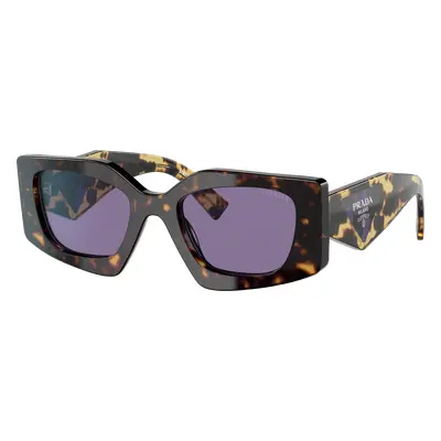 Prada Woman Sunglass PR 15YS - Frame color: Tortoise, Lens color: Violet Mirror Internal Silver