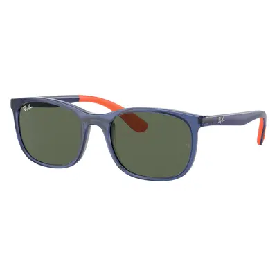 Ray-Ban Unisex Sunglass RB9076S Kids - Frame color: Blue On Orange, Lens color: Green