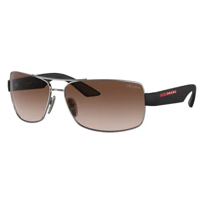 Prada Linea Rossa Man Sunglass PS 50ZS - Frame color: Gunmetal, Lens color: Gradient Brown