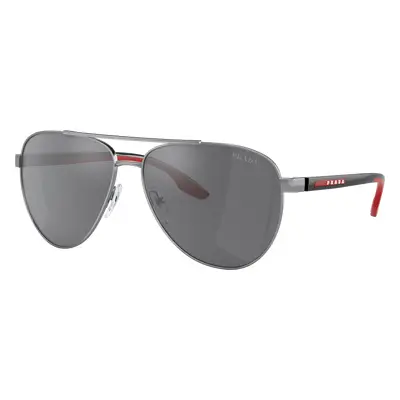 Prada Linea Rossa Man Sunglass PS 52YS - Frame color: Gunmetal, Lens color: Grey Mirror Black